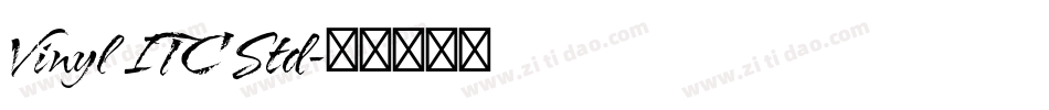 Vinyl ITC Std字体转换